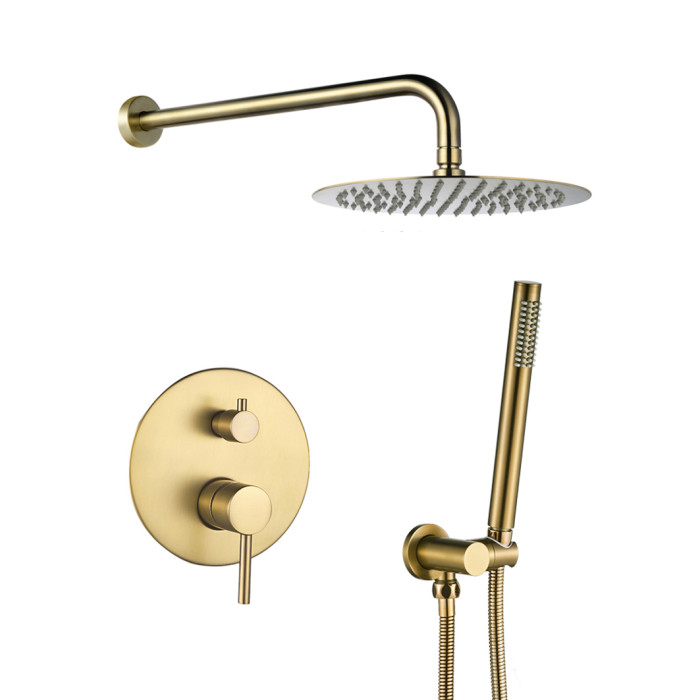 Душова система VBI MILANO BRUSHED GOLD прихованого монтажу (VBI-050109BG)