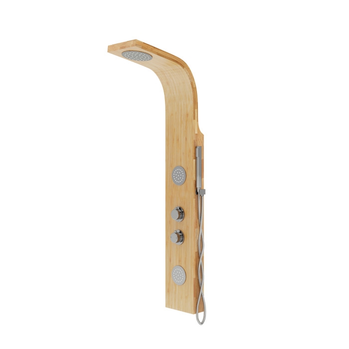 Душевая панель CORSAN BALI BAMBOO CHROME (B231MCH)