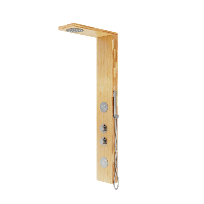 Душевая панель CORSAN BALTI 2.0 BAMBOO CHROME с термостатом (B001TCH)