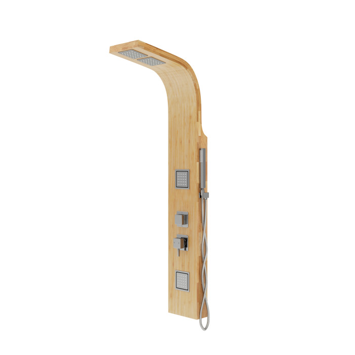 Душевая панель CORSAN BAO BAMBOO CHROME (B022MCH)