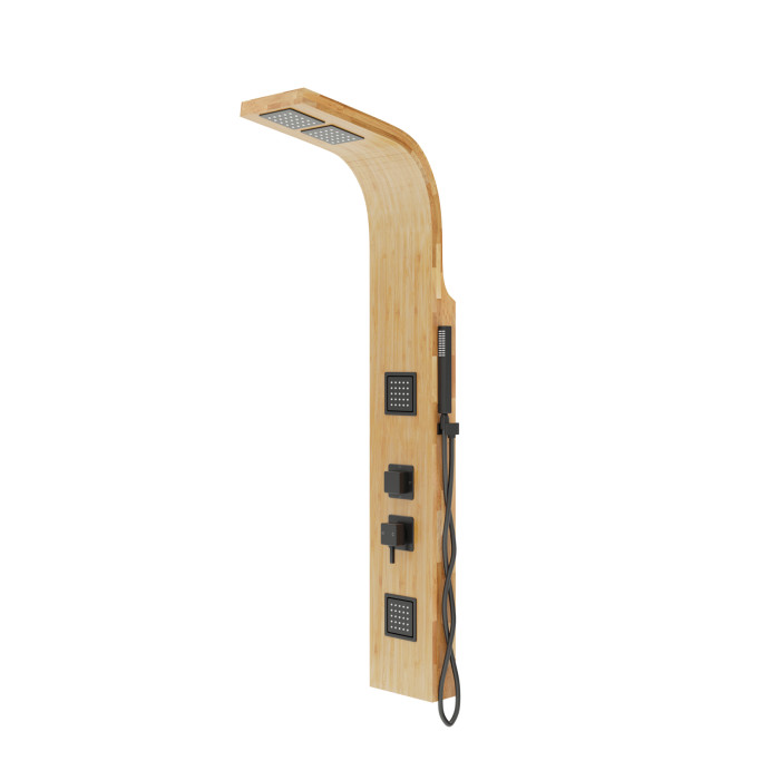 Душевая панель CORSAN BAO BAMBOO BLACK (B022MBL)