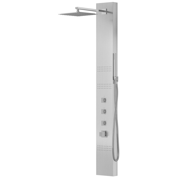 Душевая панель CORSAN NEO INOX с термостатом (S060TSL)