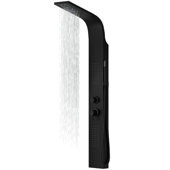 Душевая панель CORSAN ALTO BLACK LED  (A017MBLLED)