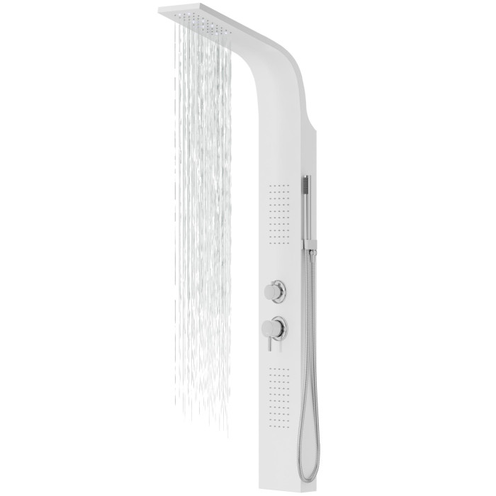 Душевая панель CORSAN ALTO WHITE LED с термостатом (A017TWHLED)
