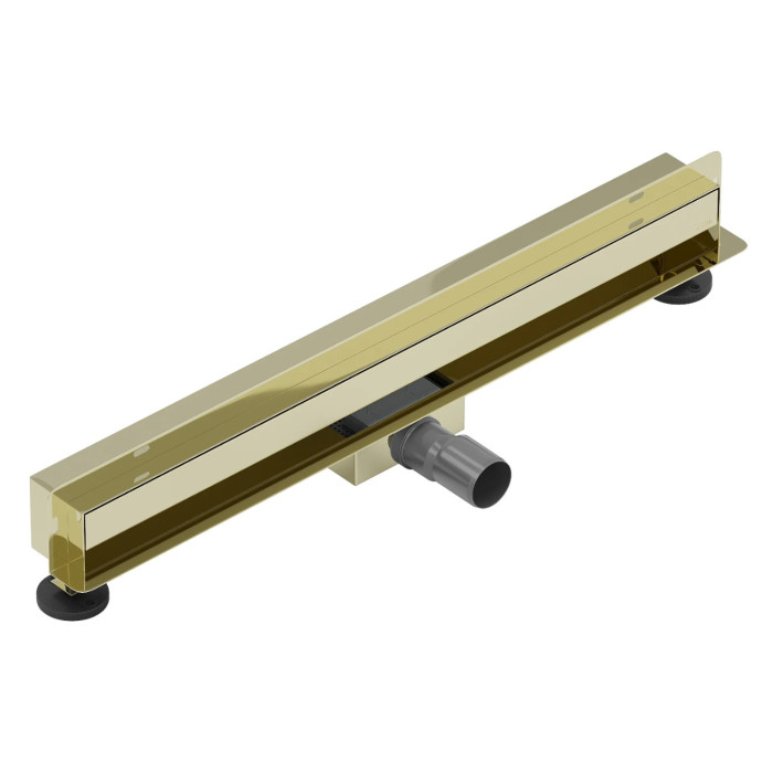 Трап для душа MEXEN FLAT 70 WALL GOLD 2в1 настенный золотой (MEX-1530070)