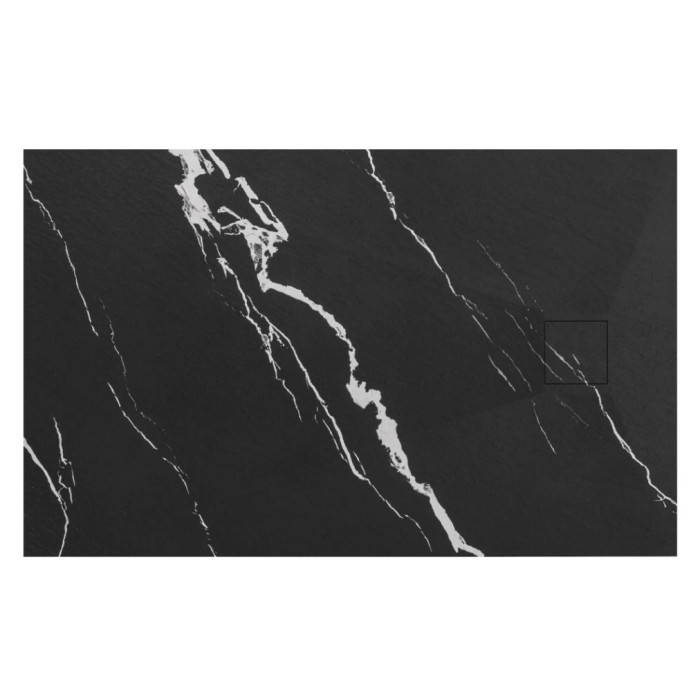 Душевой поддон REA MAGNUM 80x100 CARRARA BLACK (REA-K7007)
