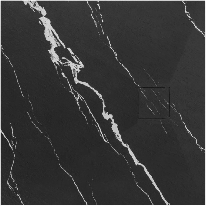 Душевой поддон REA BAZALT 90x90 CARRARA BLACK  (REA-K7003)