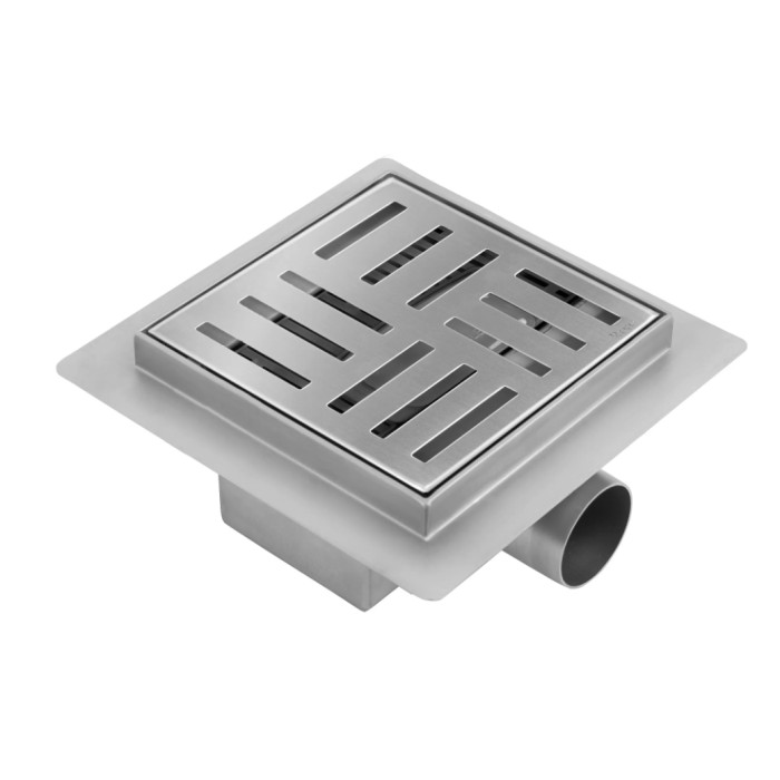 Трап для душа REA CROSS 15x15 NICKIEL BRUSHED   (REA-G6201)