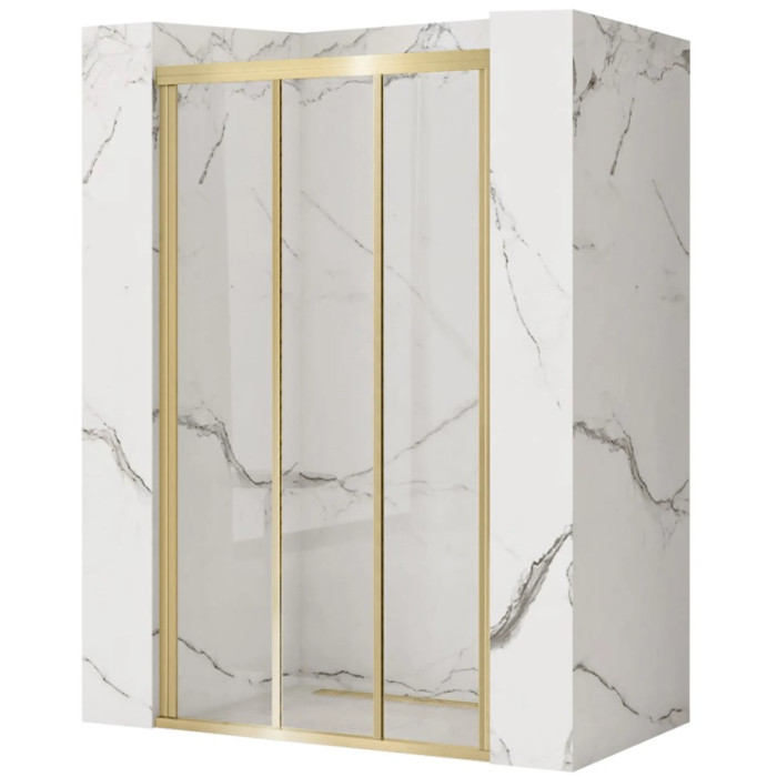 Душові двері REA ALEX 120 BRUSHED GOLD (REA-K2501)