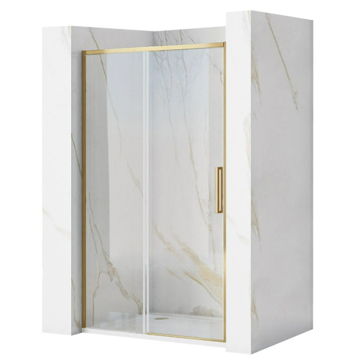 Душові двері REA RAPID SLIDE 130 BRASHED GOLD (REA-K8590)