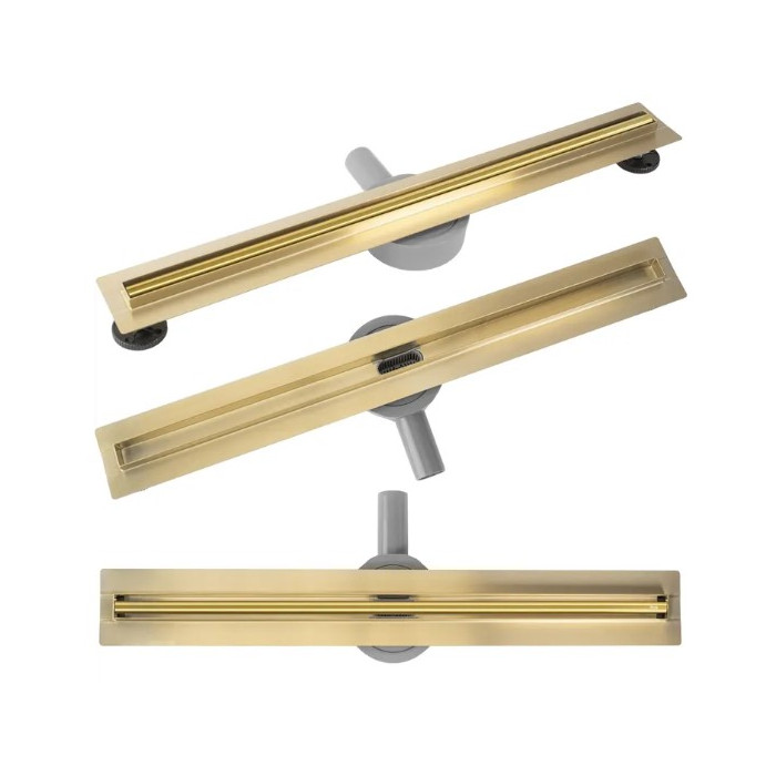 Трап для душа REA NEOX 70 PRO GOLD золотой (REA-G2718)