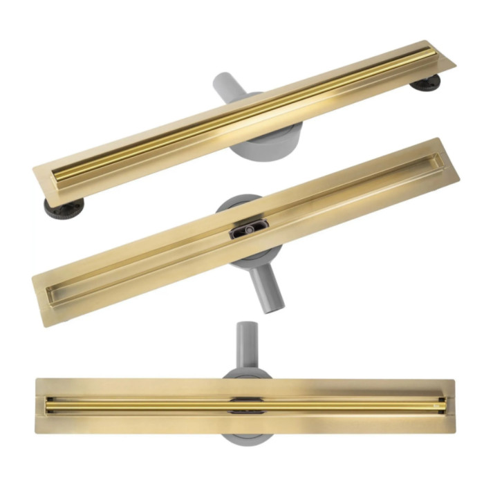 Трап для душа REA NEOX 60 SLIM PRO GOLD золотой (REA-G2717)