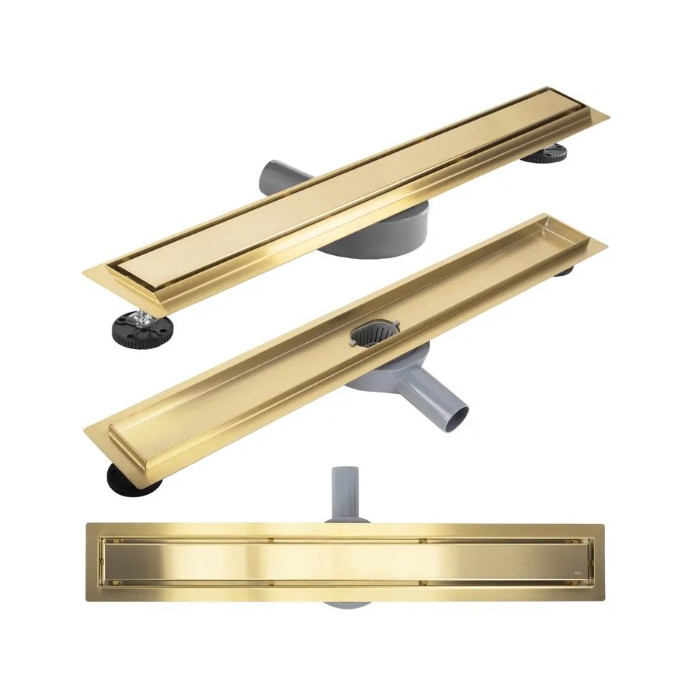 Трап для душа REA NEOX 60 PRO BRUSHED GOLD 2в1 матовое золото (REA-G2701)