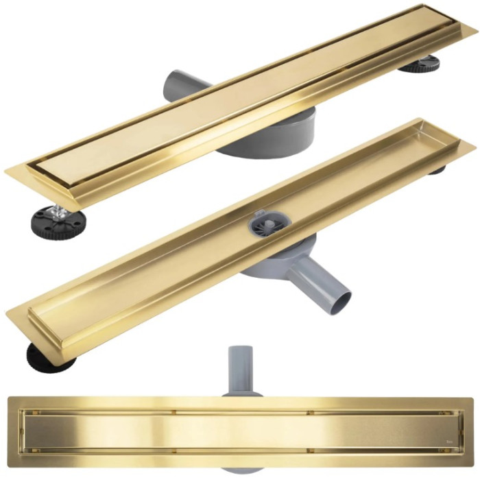 Трап для душа REA NEOX 100 PRO BRUSHED GOLD 2в1 матовое золото (REA-G2850)