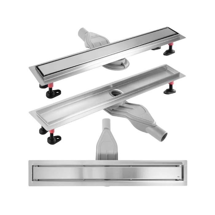 Трап для душа REA NEOX 60 SUPERFLOW BRUSHED STEEL 2в1 сталь (REA-G2705)