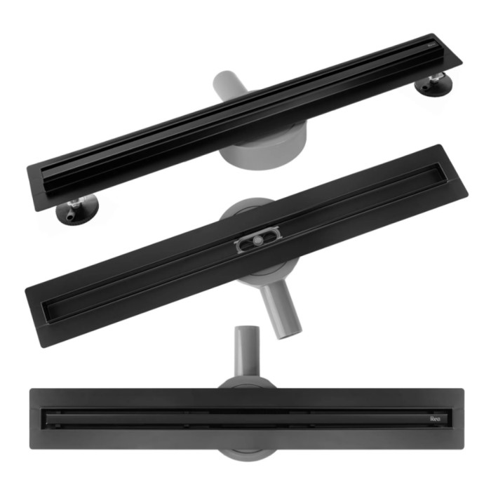 Трап для душа REA NEOX 80 SLIM PRO BLACK черный (REA-G2710)