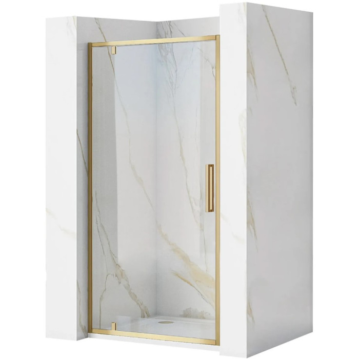 Душевая дверь REA RAPID SWING 90 BRUSHED GOLD  (REA-K2502)