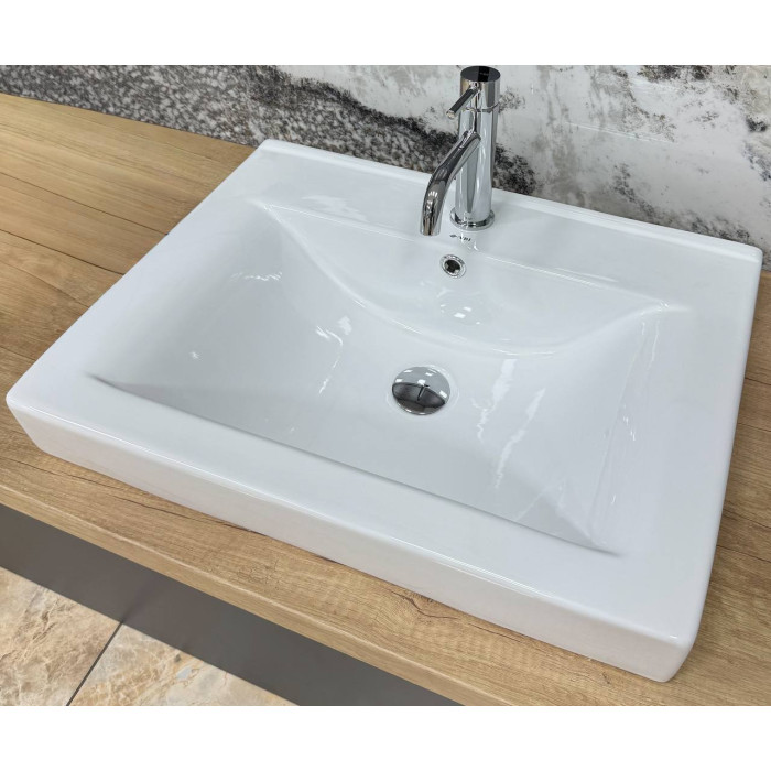 Умывальник (раковина) VBI BAGNARA 60 WHITE врезной (VBI-018062)