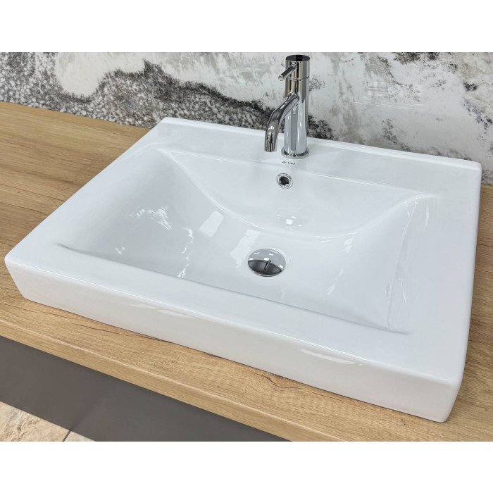 Умывальник (раковина) VBI BAGNARA 70 WHITE врезной (VBI-018063)