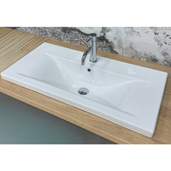 Умивальник (раковина) VBI FANUSA 80 WHITE врізний (VBI-018065)