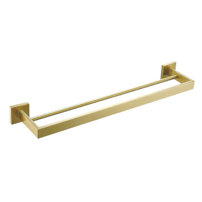 Вешалка двойная для полотенца REA ERLO 02 BRUSHED GOLD  (REA-06909)