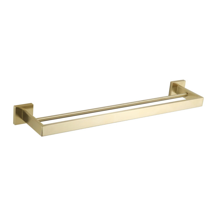 Вешалка для полотенец VBI JUPITER BRUSH GOLD двойная (VBI-040608BG)