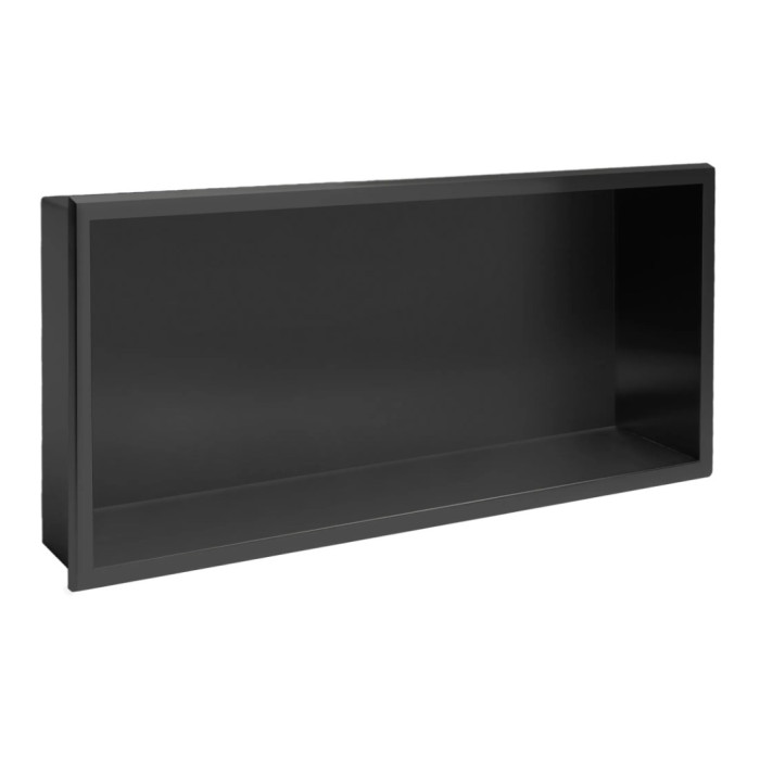 Встраиваемая полка REA 30X60 BLACK MATT с ободком (REA-05605)