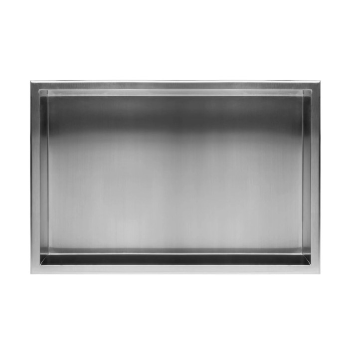 Встраиваемая полка REA 30X60 NICKEL BRUSHED с ободком (REA-05602)