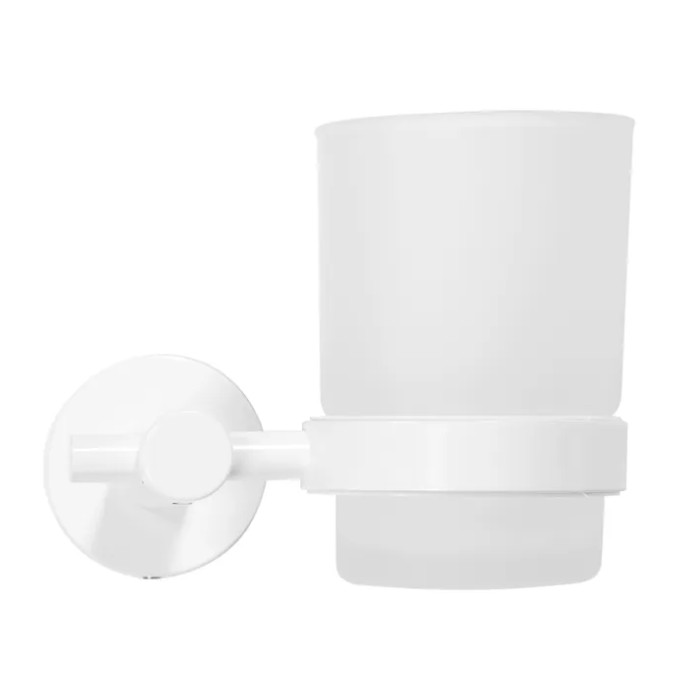 Стакан для зубных щеток REA 322233B WHITE белый  (REA-77091)