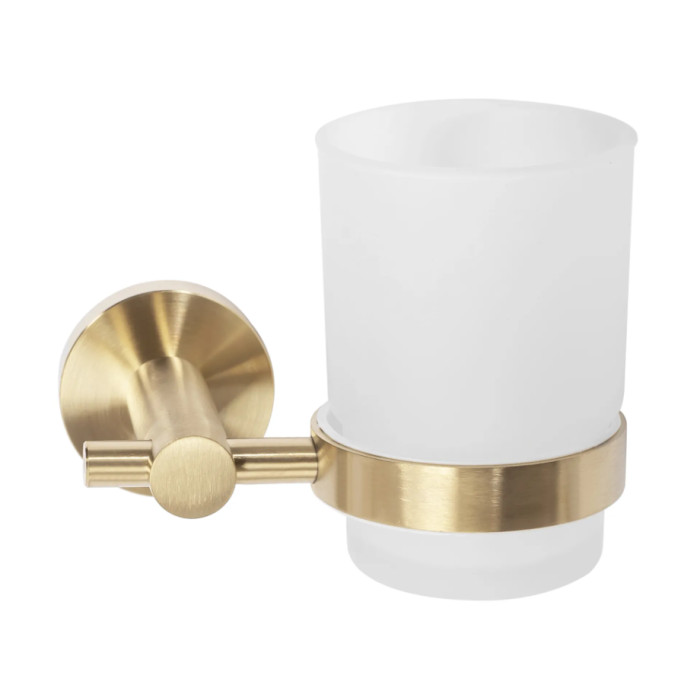 Стакан для зубных щеток REA 322233 BRUSHED GOLD * (REA-77087)