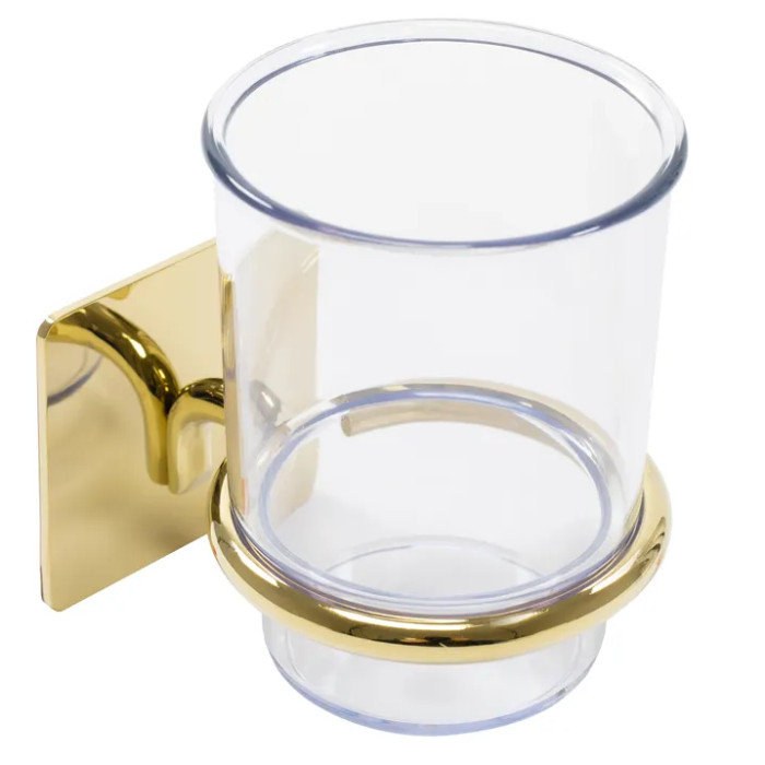 Стакан для зубных щеток REA 322189 GOLD золотой * (REA-77063)
