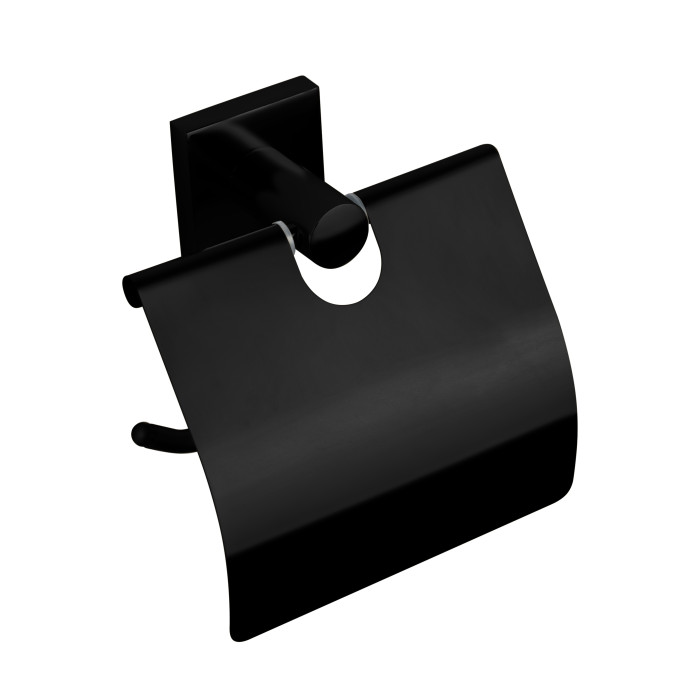 Тримач для туалетного паперу з кришкою VBI SATURN BLACK (VBI-040313BL)