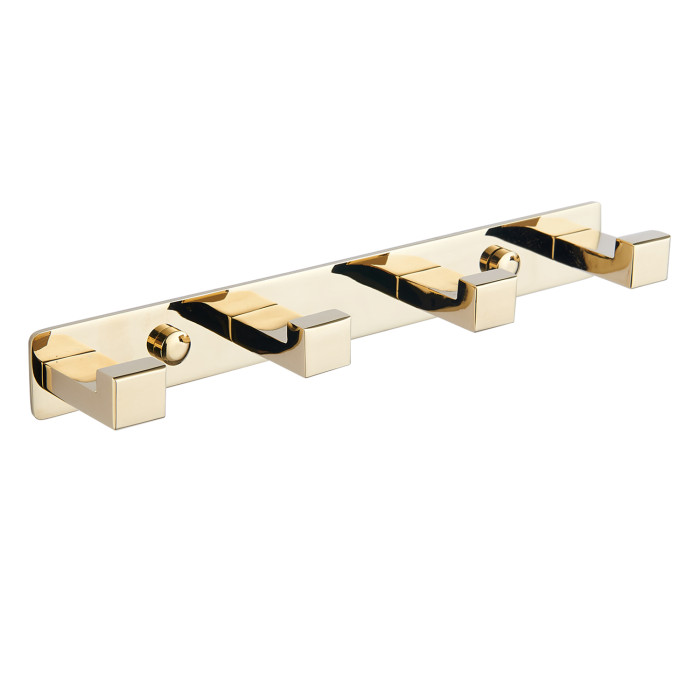 Крючок для полотенец VBI QUADRO GOLD четверной (VBI-049704GL)