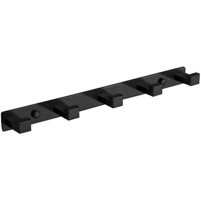 Крючок для полотенец VBI QUADRO BLACK пятерной (VBI-049705BL)