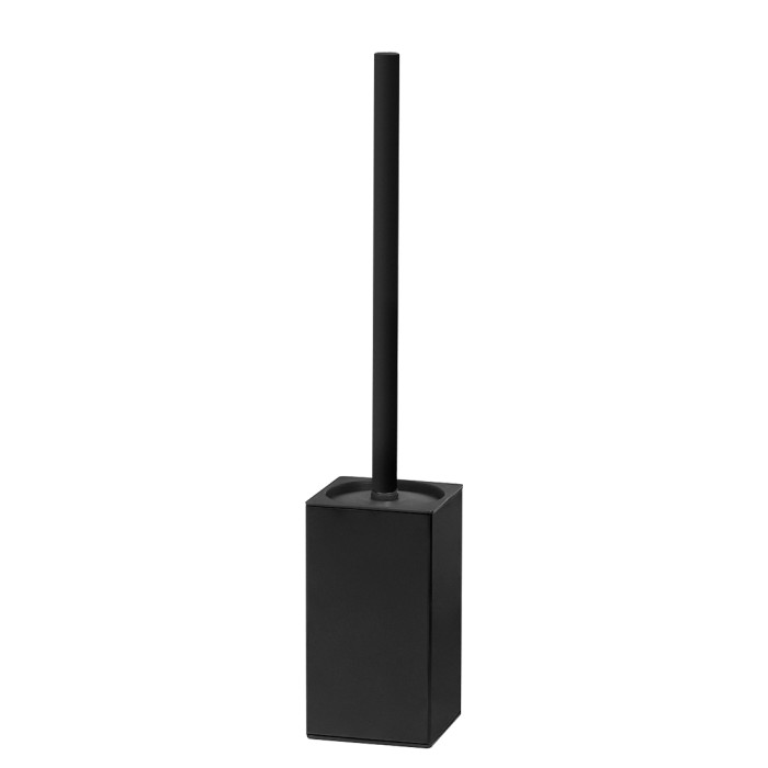 Ёршик для унитаза напольный VBI QUADRO BLACK (VBI-040121BL)
