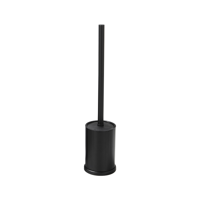 Ёршик для унитаза напольный VBI ROUND S BLACK (VBI-049800BL)