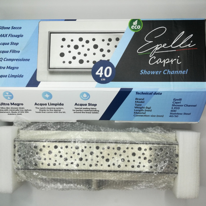 Трап душевой линейный Epelli Capri 40 см