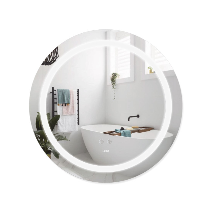 Дзеркало Lidz Aria R600 з LED-підсвічуванням Touch, з антизапотіванням, з димером, рег. яскравості LD78LR600 (SD00052337)