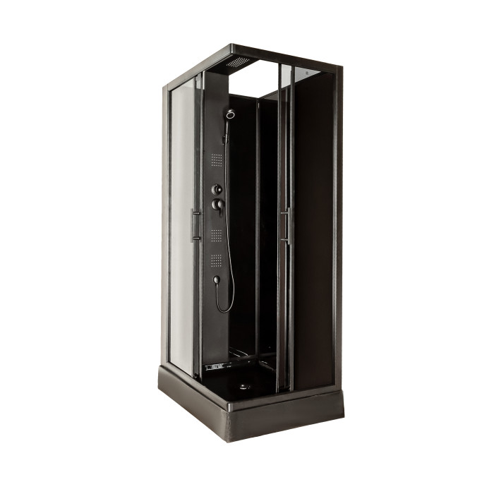 Душевой бокс Insana Alora Black 100XW - 9851 80*100*215 низкий поддон ( А0058207 )