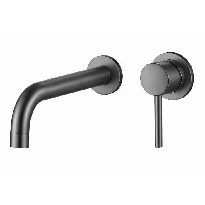 Смеситель для раковины VBI MILANO LONG GRAPHITE скрытого монтажа (VBI-050103GR)