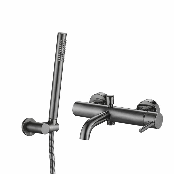 Змішувач для ванни і душу VBI MILANO GRAPHITE настінний (VBI-050106GR)