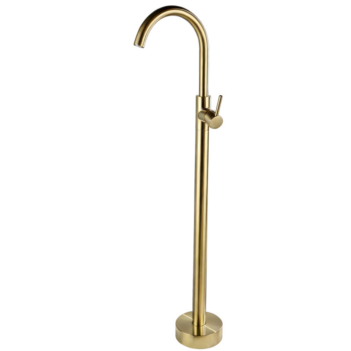 Смеситель для умывальника VBI MILANO BRUSHED GOLD напольный (VBI-050113BG)