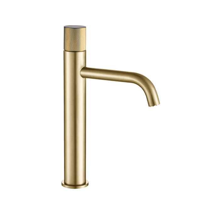 Смеситель для раковины VBI MILANO DUO BRUSHED GOLD высокий (VBI-050101BG-H02BG)