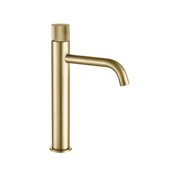 Смеситель для раковины VBI MILANO TRE BRUSHED GOLD высокий (VBI-050101BG-H03BG)