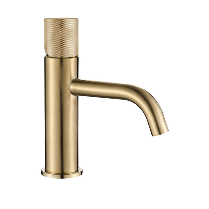 Смеситель для раковины VBI MILANO DUO BRUSHED GOLD низкий (VBI-050100BG-H02BG)
