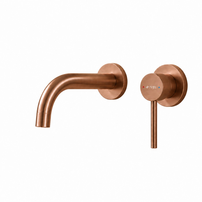 Смеситель для раковины VBI MILANO BRUSHED COPPER скрытого монтажа (VBI-050102BC)