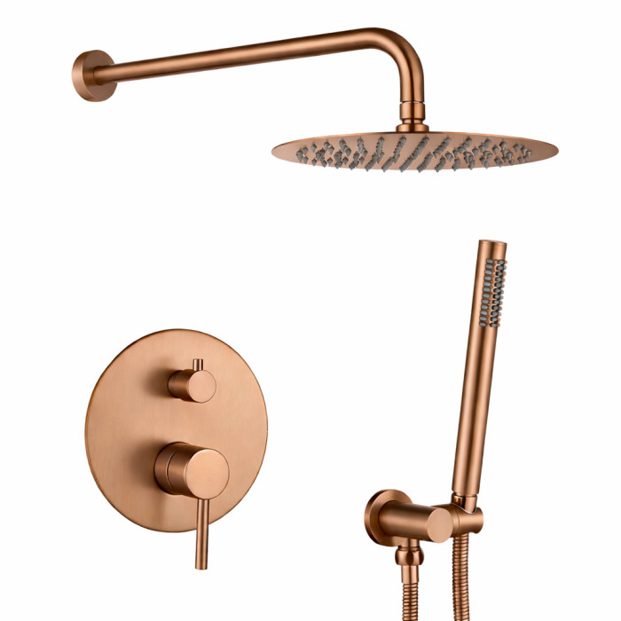 Душова система VBI MILANO BRUSHED COPPER із прихованим монтажем  (VBI-050109BC)