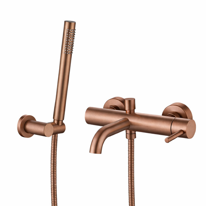 Настінний змішувач для ванни та душу VBI MILANO BRUSHED COPPER (VBI-050106BC)