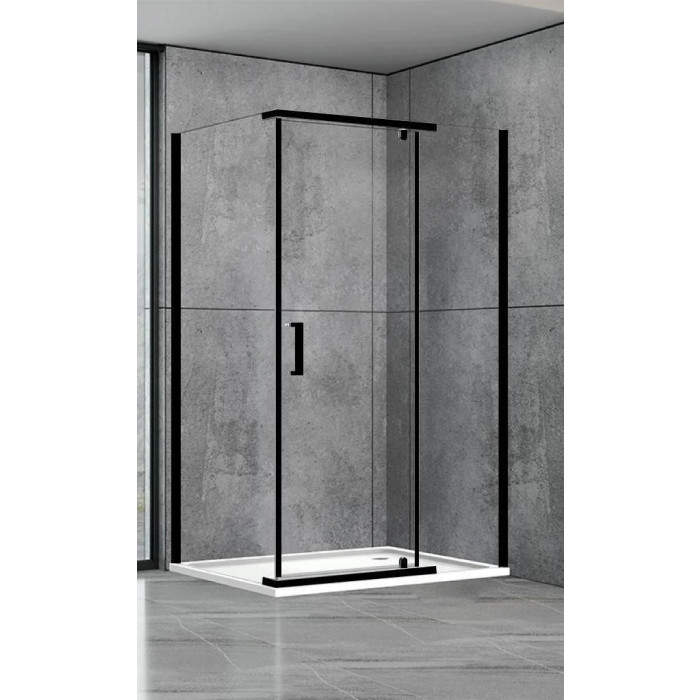 Душова кабіна Aquanil Camellia 90х80х190 см прозоре скло з чорним профілем (CAMELLIA90X80BLACK)
