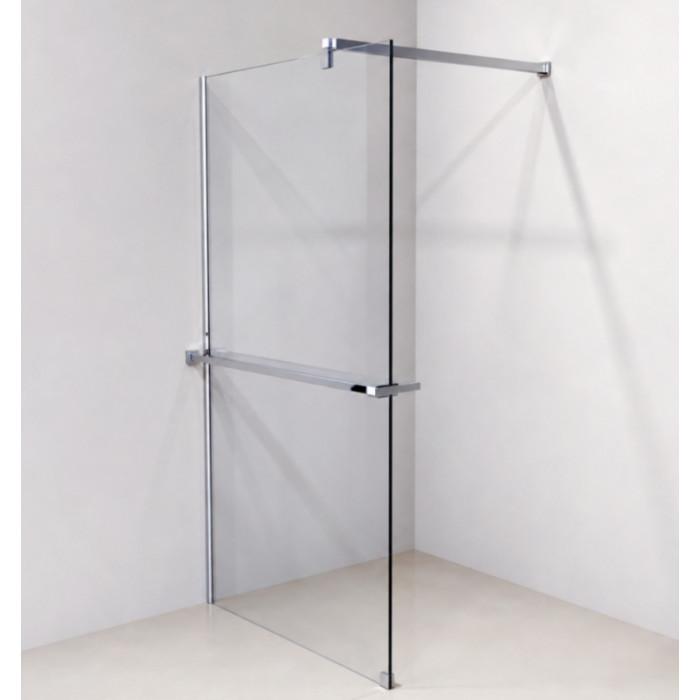 Перегородка для душа SUNWAYS Bar Chrome, 1200х1950, скло 8 мм C15646